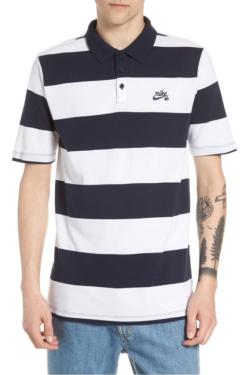 nike dry stripe polo