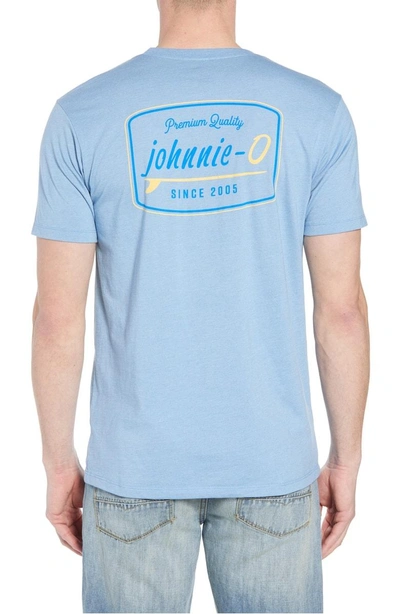 Shop Johnnie-o Deck Graphic T-shirt In Gulf Blue