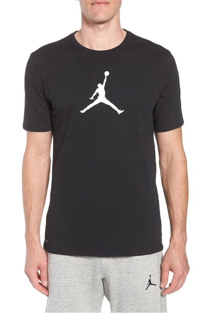 Shop Nike Iconic Jumpman Graphic T-shirt In Black/ White