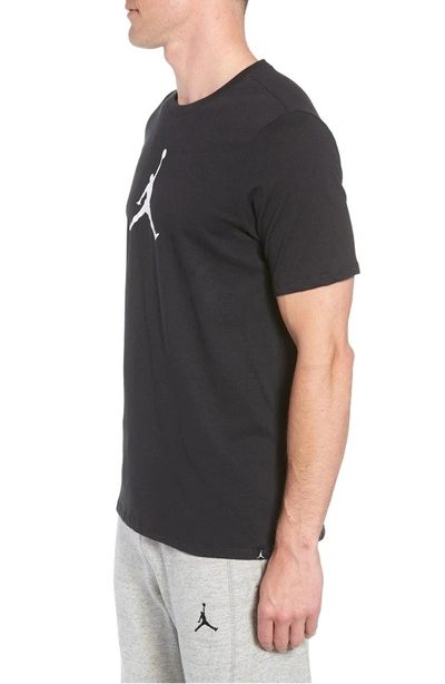 Shop Nike Iconic Jumpman Graphic T-shirt In Black/ White