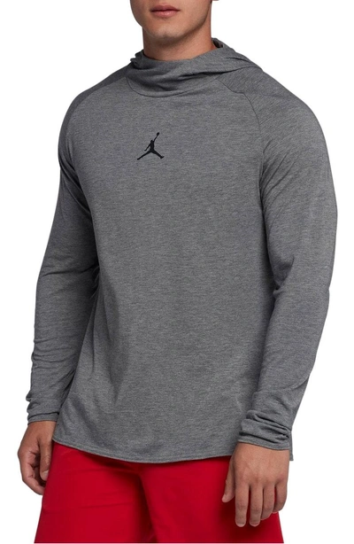 Nike Men's Air Jordan 23 Alpha Long-sleeve Training Hoodie, Grey | ModeSens