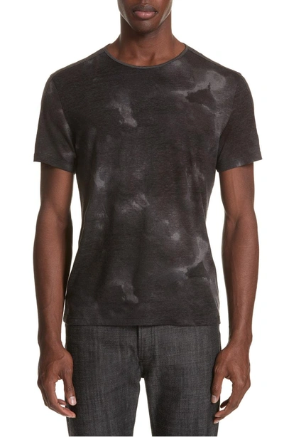 Shop John Varvatos Tie Dye T-shirt In Dark Grey