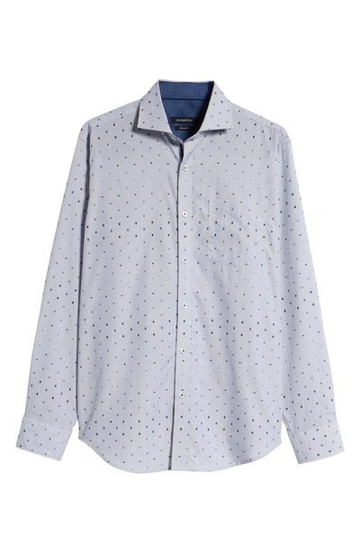 Shop Bugatchi Classic Fit Print Sport Shirt In Navy