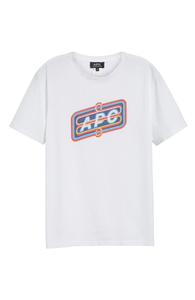 Shop Apc Bastien Logo Graphic T-shirt In White