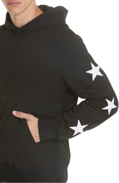 Shop Ovadia & Sons Star Patch Hoodie In Black/white