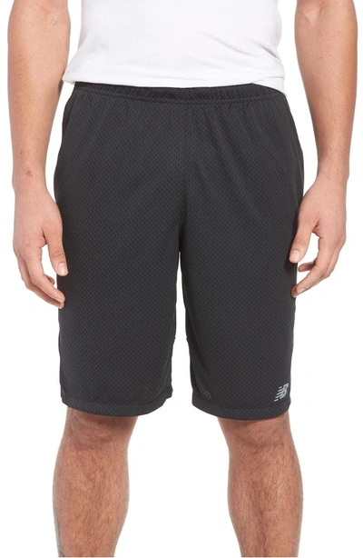 Shop New Balance Tencity Knit Shorts In Black