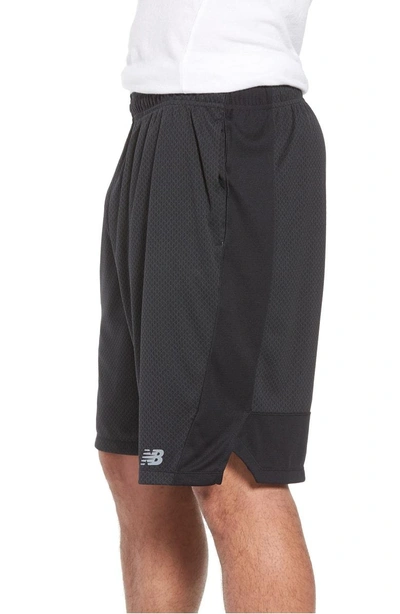 Shop New Balance Tencity Knit Shorts In Black
