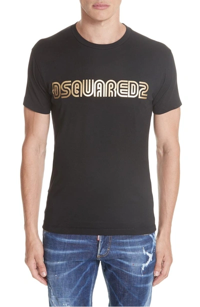 Shop Dsquared2 Studio 54 Graphic T-shirt In Black