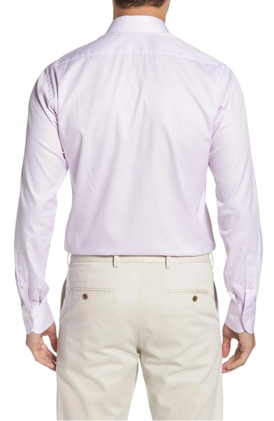 Shop Ike Behar Classic Fit Solid Dress Shirt In Pink