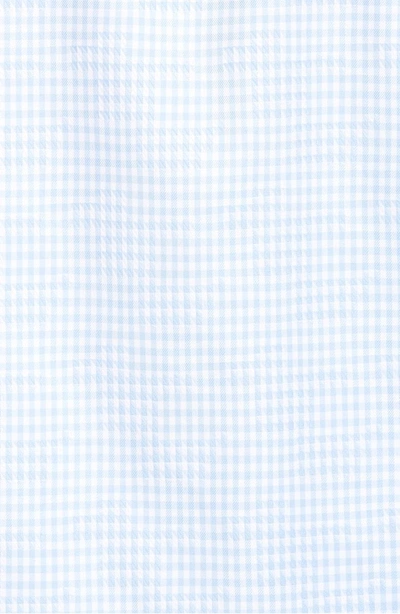 Shop Bugatchi Shaped Fit Gingham Sport Shirt In Sky