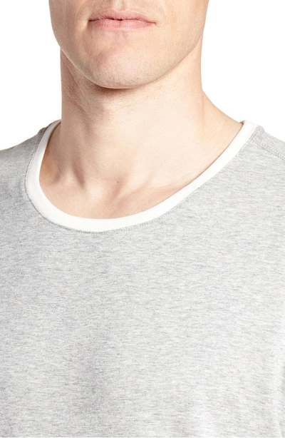 Shop Daniel Buchler Pima Cotton & Modal Crewneck T-shirt In Grey Heather