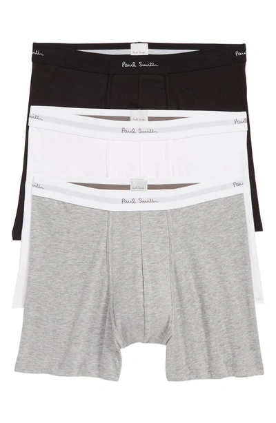 Shop Paul Smith 3-pack Trunks In Black/ White/ Grey