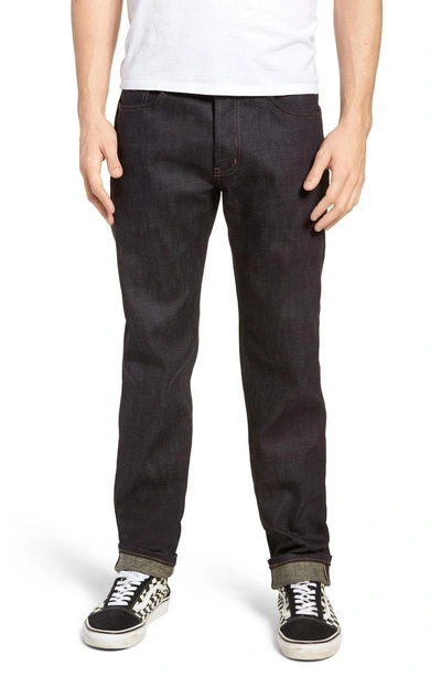 Shop Naked And Famous Easy Guy Slouchy Skinny Fit Jeans In Slub
