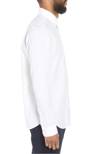 Shop Vince Slim Fit Solid Sport Shirt In Bright White