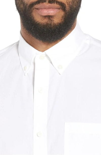 Shop Vince Slim Fit Solid Sport Shirt In Bright White
