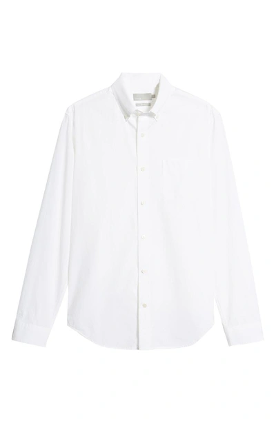 Shop Vince Slim Fit Solid Sport Shirt In Bright White