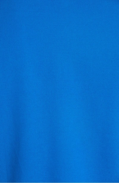 Shop Burberry Hartford Pique Polo In Cerulean Blue