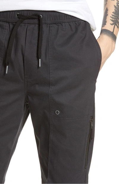 Shop Zanerobe Blockshot Jogger Pants In Vintage Black/ Black
