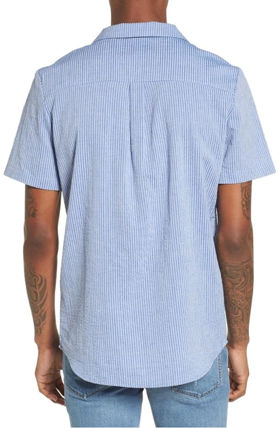 Shop Native Youth Epiphytes Woven Shirt In Blue