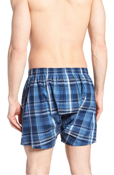 Shop Polo Ralph Lauren 3-pack Woven Cotton Boxers In Lewis/ Davies/ Know Plaid