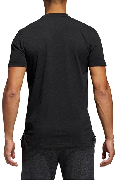 Shop Adidas Originals Crewneck T-shirt In Black