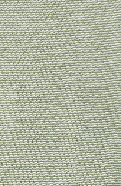 Shop Vintage 1946 Microstripe Long Sleeve Henley In Green