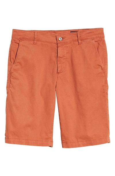 Shop Ag 'griffin' Chino Shorts In Sulfur Rosso Red