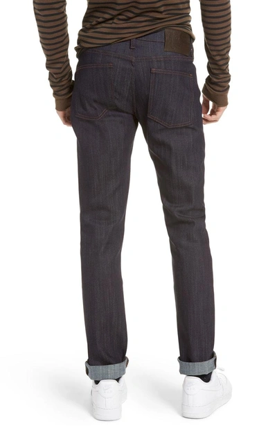 Shop Naked And Famous Naked & Famous Super Skinny Guy Skinny Fit Jeans In Indigo Power Stretch