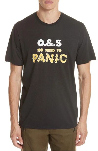 Shop Ovadia & Sons Panic Reversible Graphic T-shirt In Black