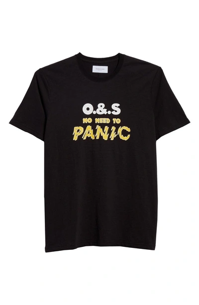Shop Ovadia & Sons Panic Reversible Graphic T-shirt In Black