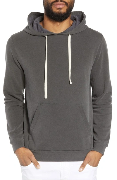 Shop Goodlife Sun Faded Slim Fit Hoodie In Faded Black