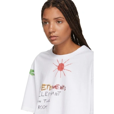 Shop Vetements White Elephant Red Sun T-shirt