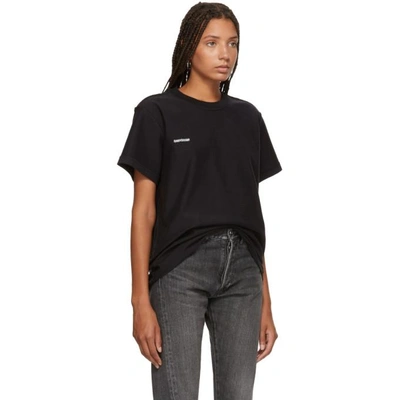 Shop Vetements Black Regular Inside-out T-shirt