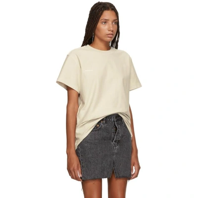 Shop Vetements White Regular Inside-out T-shirt In Off-white