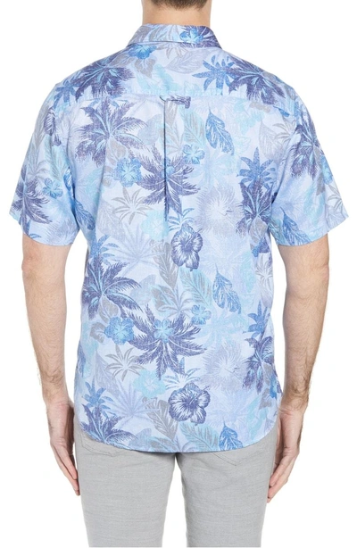 Shop Tommy Bahama Fuego Flora Sport Shirt In Blue Isles