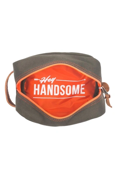 Shop Boarding Pass Hey Handsome Dopp Kit In Army Green