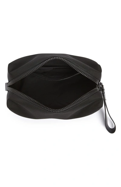 Shop Troubadour Nylon Dopp Kit In Black Nylon/ Black Leather