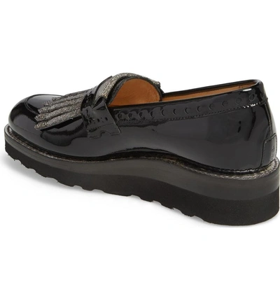 Shop The Office Of Angela Scott Mr. Pennywise Wedge Loafer In Black Metallic