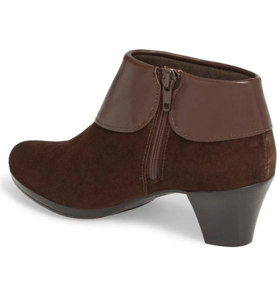 Shop Munro Gracee Boot In Chocolate Leather