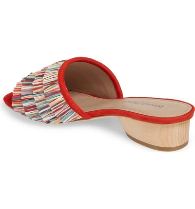 Shop Donald Pliner Reise Slide Sandal In Red Fabric