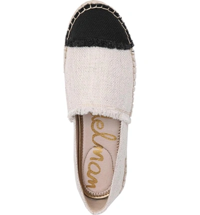 Shop Sam Edelman Krissy Espadrille Flat In Ivory Canvas