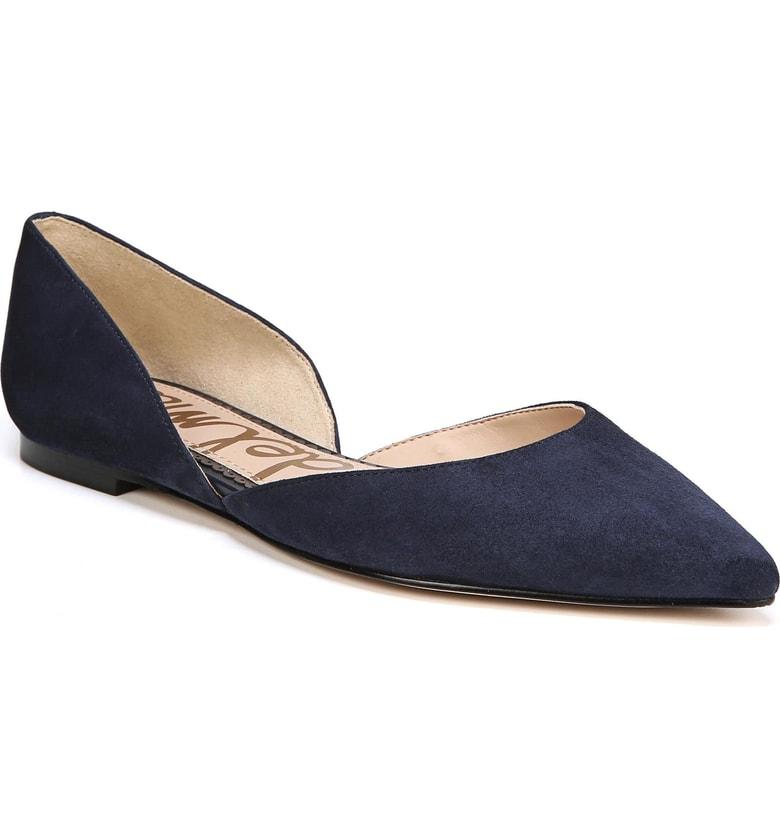 navy sam edelman flats