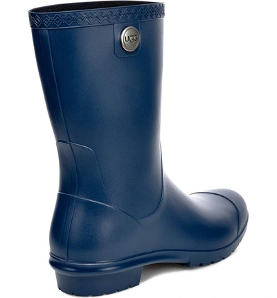 Shop Ugg Sienna Rain Boot In Blue Jay Rubber