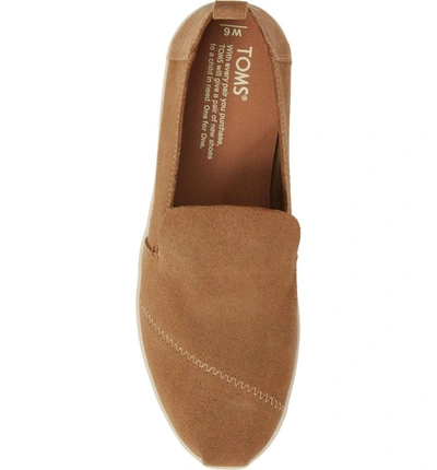 Shop Toms Deconstructed Alpargata Slip-on In Toffee