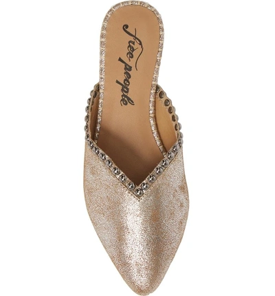 Newport Studded Mule In Silver