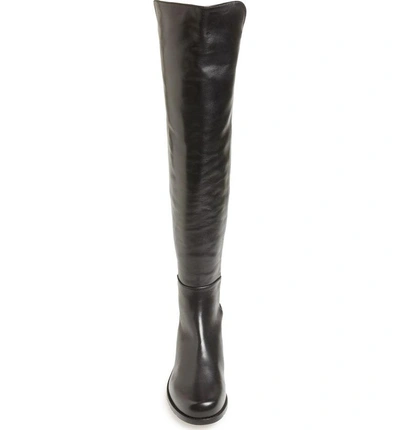 Shop Stuart Weitzman 5050 Over The Knee Boot In Black Nappa