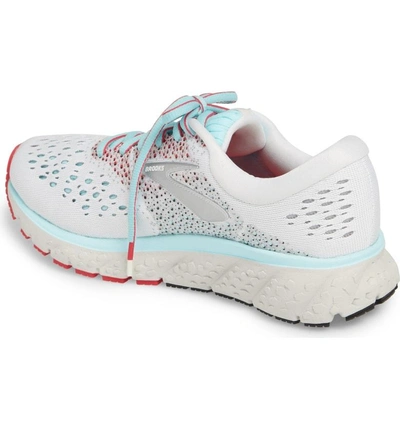 Shop Brooks Glycerin 16 Running Shoe In White/ Blue/ Pink
