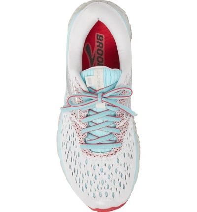 Shop Brooks Glycerin 16 Running Shoe In White/ Blue/ Pink