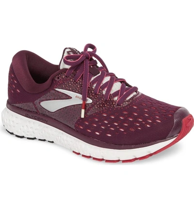 Shop Brooks Glycerin 16 Running Shoe In Purple/ Pink/ Grey