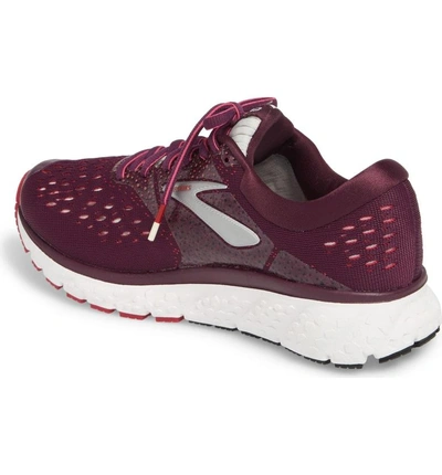 Shop Brooks Glycerin 16 Running Shoe In Purple/ Pink/ Grey